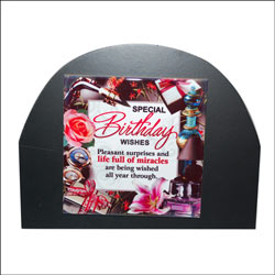 "Birthday Message  Tile Desktop Stand-code -113-code005 - Click here to View more details about this Product